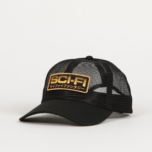 Sci-Fi Fantasy Mesh Cap Black